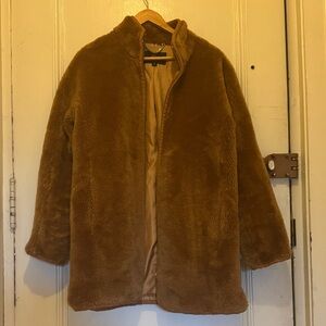 J. Crew Tan Faux Fur Jacket